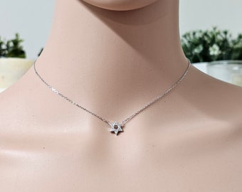 Star of David necklace, Magen David Necklace, Gold Filled Star of David, judaica, Silver Jewish Star Necklace, Jewish Jewelry, Jewish Gift.