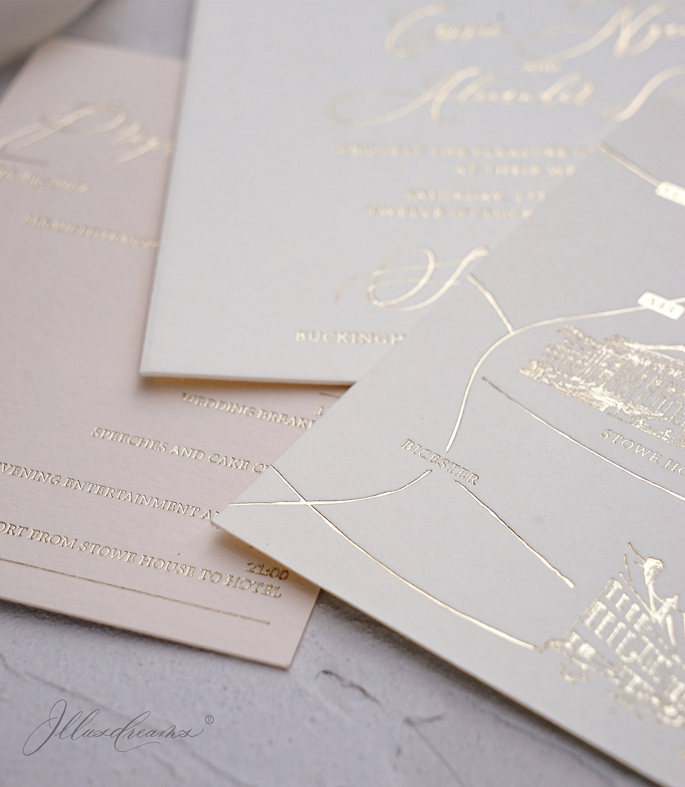 Foil Press Printing Wedding Invitation Suite Save the Date - Etsy