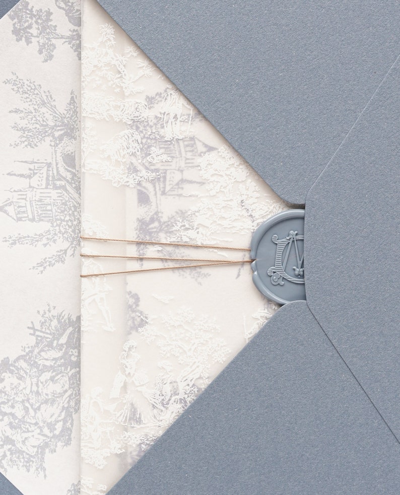 The Elizabeth Translucent Vellum Wrap in White Pattern, Custom Sizes, Digital Printing Deposit image 2