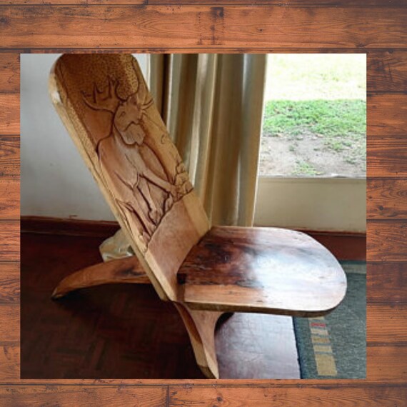 アフリカンアート木製椅子 アフリカンアート木製椅子 【公式通販】