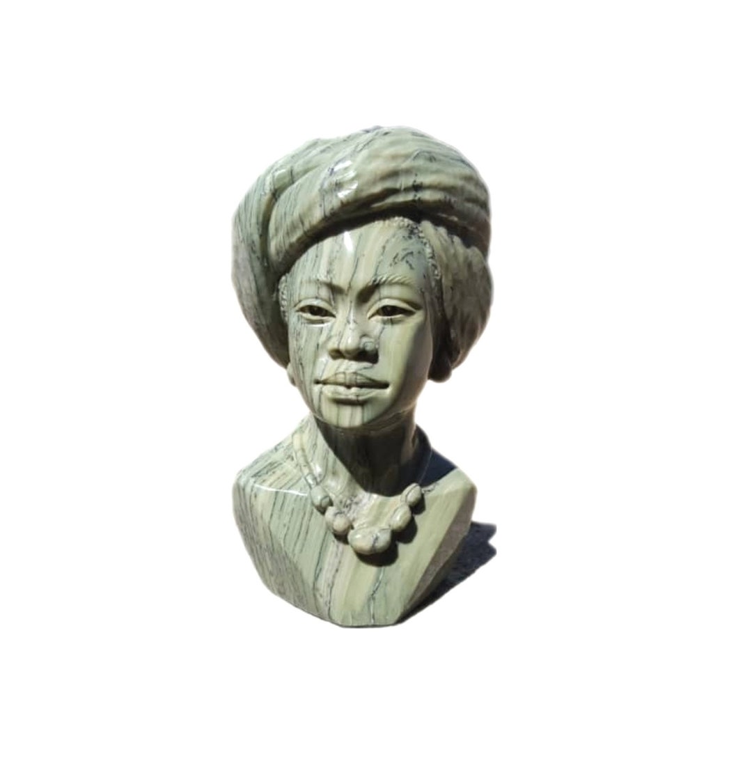 SHONA STONE SCULPTURE, Butter Jade Stone, Farai Mangenda, Home Decor