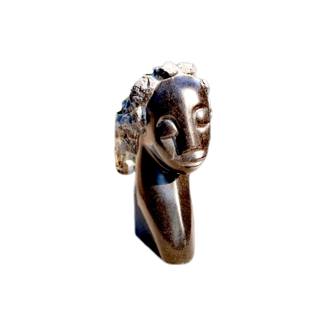 SHONA STONE SCULPTURE, Abstract Statue , Springstone Stone , Home Decor