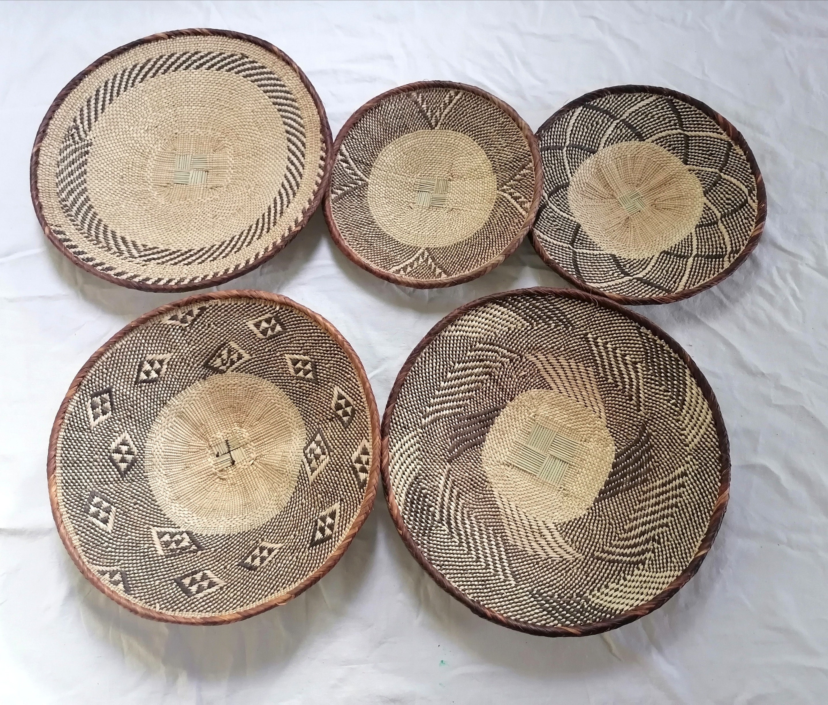 5 Binga baskets wall basket set wall hanging wall decor Etsy