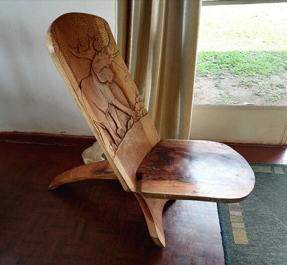 アフリカンアート木製椅子 アフリカンアート木製椅子 【公式通販】