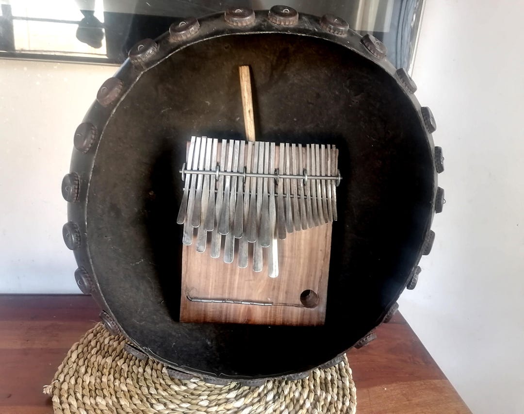 KALIMBA 24 KEYS MBIRA, Wood Musical Instrument, Finger Piano, Thumb ...