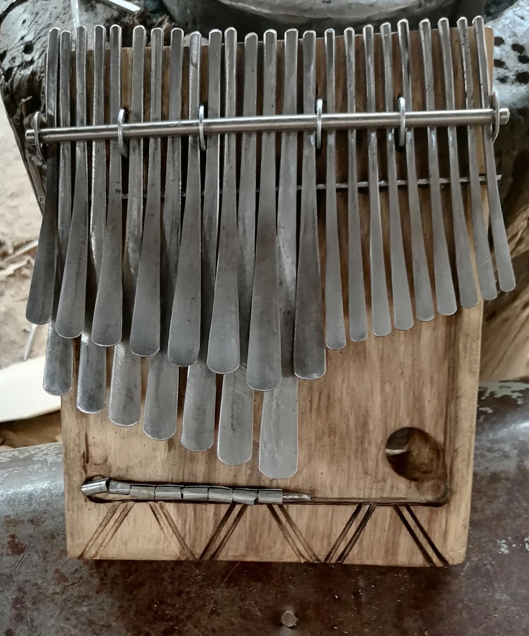 AFRICAN KALIMBA BASS , Large 24 Key Mbira, Finger Piano, Thumb Piano ...