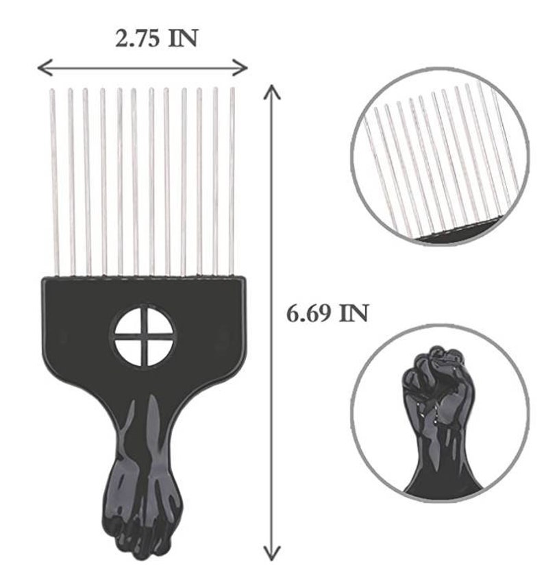 Afro Pick Hair Pick Metal Picks for Hair Afro Combs Etsy