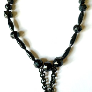 Antique Victorian Jet chocker necklace