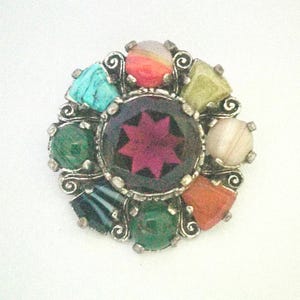 Vintage Miracle Brooch, Celtic Irish Sytle Faux Connemara