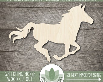 Wood Horse Shape, Farm Animal Cutouts For Craft Projects, Painting Blanks