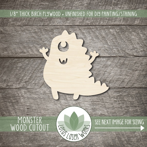 Monster Zombie - Laser Cut Out Unfinished Wood Craft Shape MYTH77 Monster Zombie - Laser Cut Out Unfinished Wood Craft Shape MYTH77