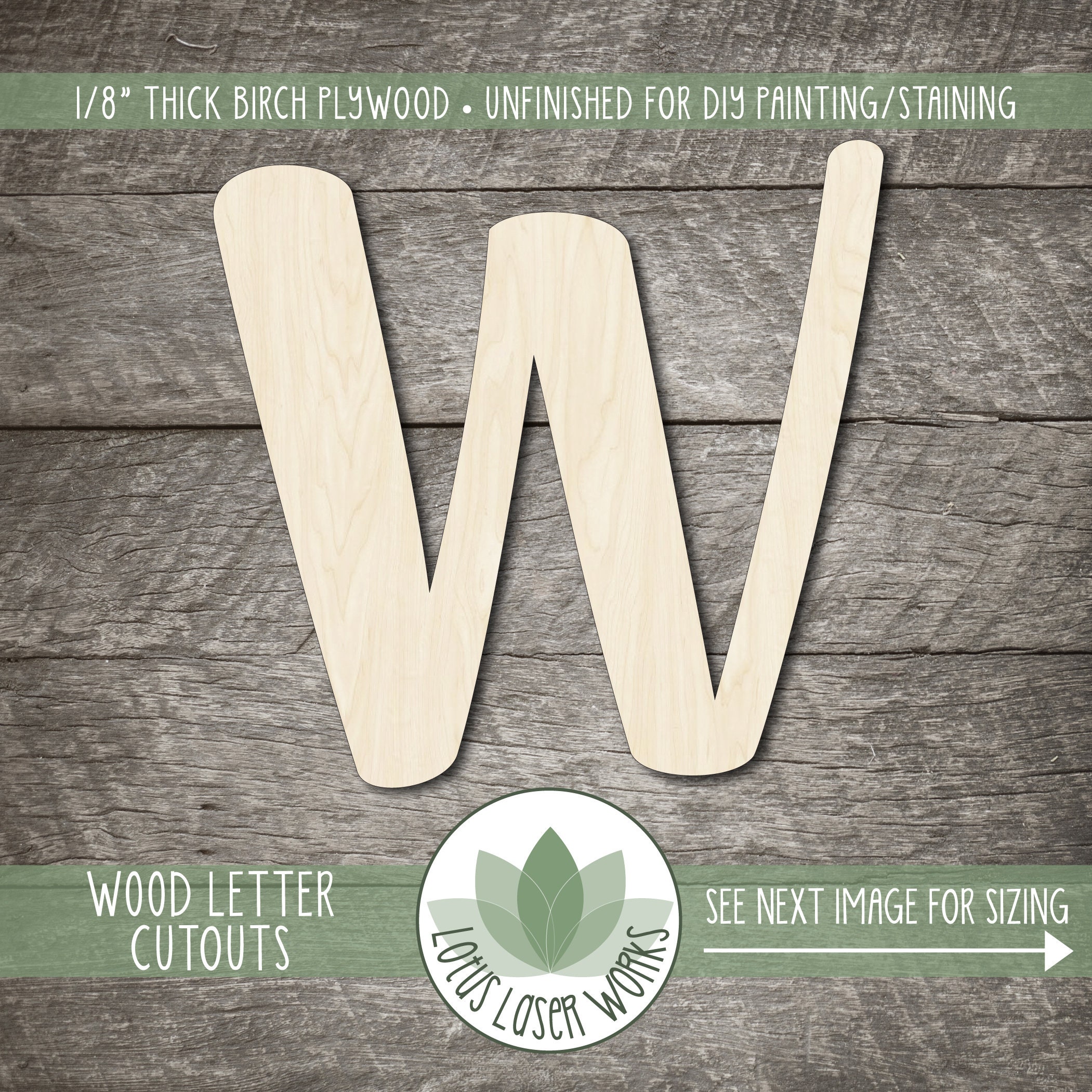 Wood Letter Cutouts, Blank Wood Craft Embellishments, Wooden Letter S…
