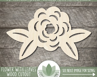 Flower Shape: Craft Supplies, Unfinished Wood Cut Outs For Crafting, Laser Cut Blanks
