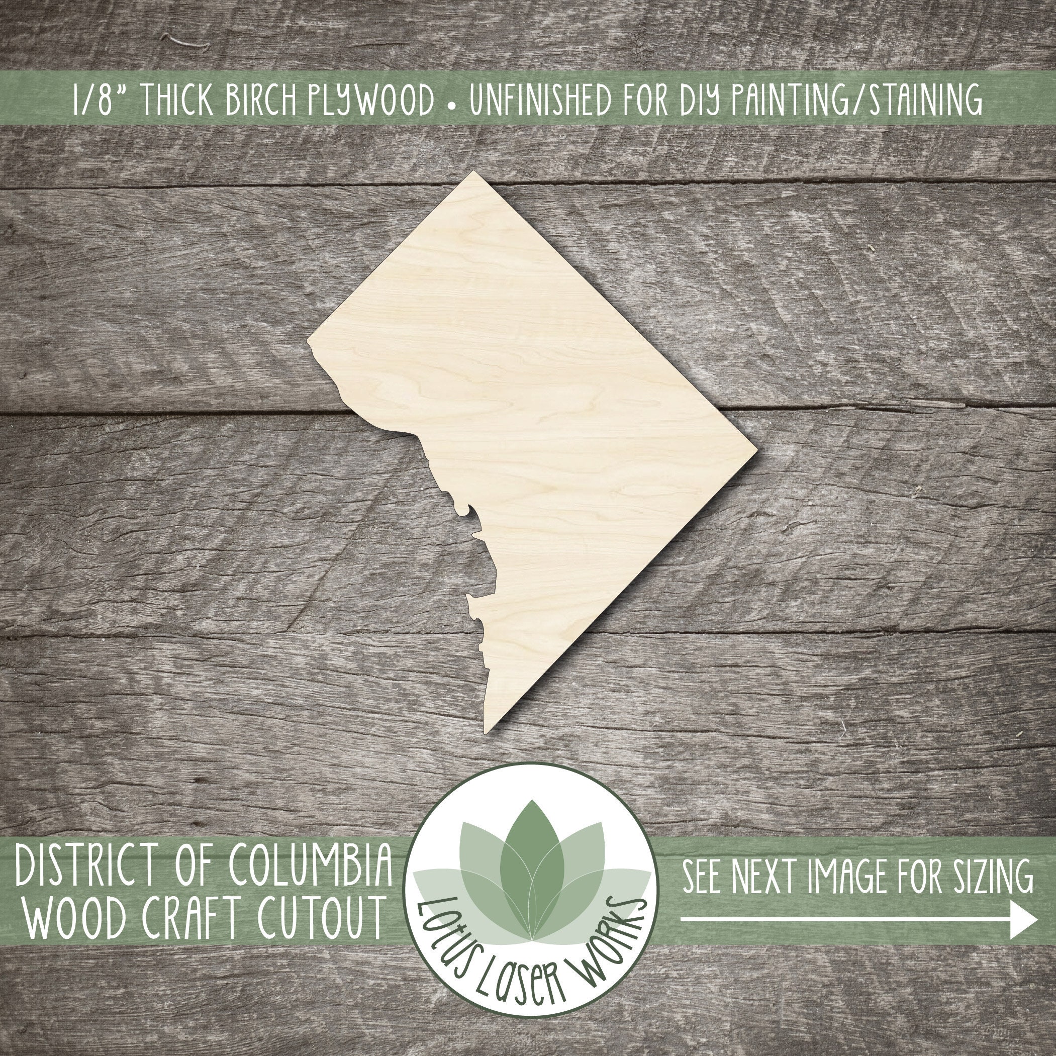 State United States - Laser Cut Out Unfinished Wood Craft Shape USA22 State United States - Laser Cut Out Unfinished Wood Craft Shape USA22