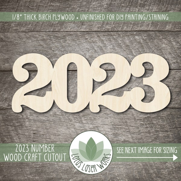 2023 Wood Number Sign, 2023 Graduation Sign, Graduation Party Decor, Wooden 2023 Number Sign, 2023 Graduation Gift