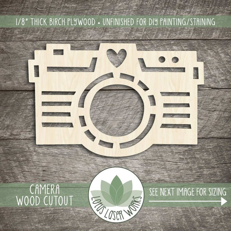 Camera Cutouts - Etsy