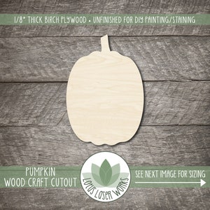 Pumpkin - Laser Cut Out Unfinished Wood Craft Shape FAL234 Pumpkin - Laser Cut Out Unfinished Wood Craft Shape FAL234