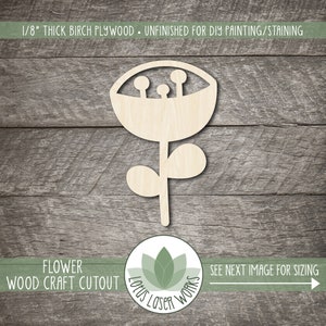 Design Flower - Laser Cut Out Unfinished Wood Craft Shape CSTR22 Design Flower - Laser Cut Out Unfinished Wood Craft Shape CSTR22