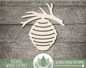 Beehive Shape  |  Unfinished Laser Cut Wood Cutouts For Craft Projects