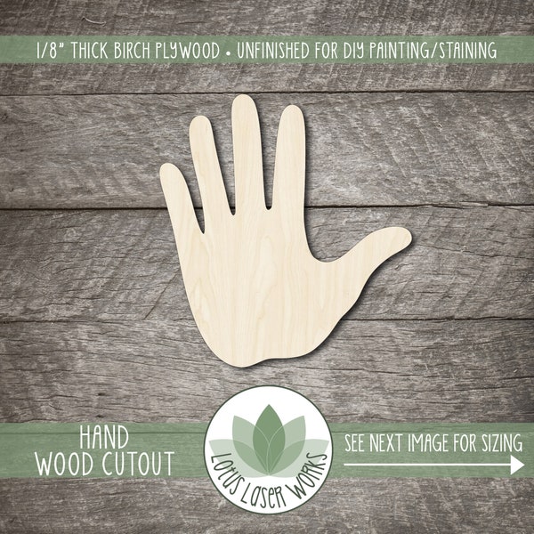 Hand Cutout Wood Craft Shapes, Unfinished Wooden Blanks for DIY Crafts - Craft Supplies