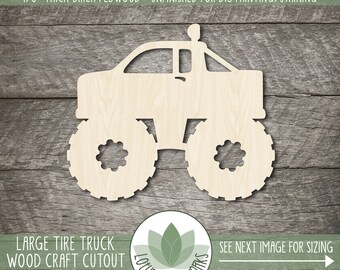 Big Tire Truck - Etsy