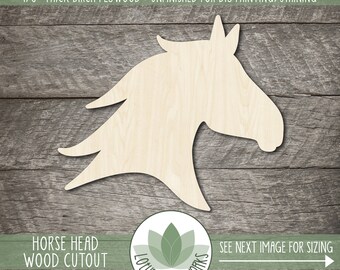 Wooden Horse Head - Etsy