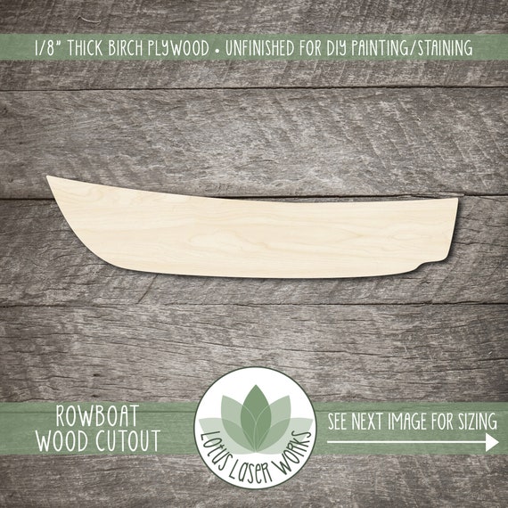 Boat - Laser Cut Out Unfinished Wood Craft Shape BOT39 Boat - Laser Cut Out Unfinished Wood Craft Shape BOT39