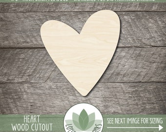 Heart Shape - Wood Cutouts For Craft Projects - Painting Blanks