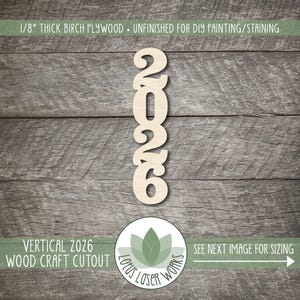 2026 Graduation Year Wood Cutout: DIY Photo Prop