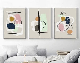 geometric wall art etsy