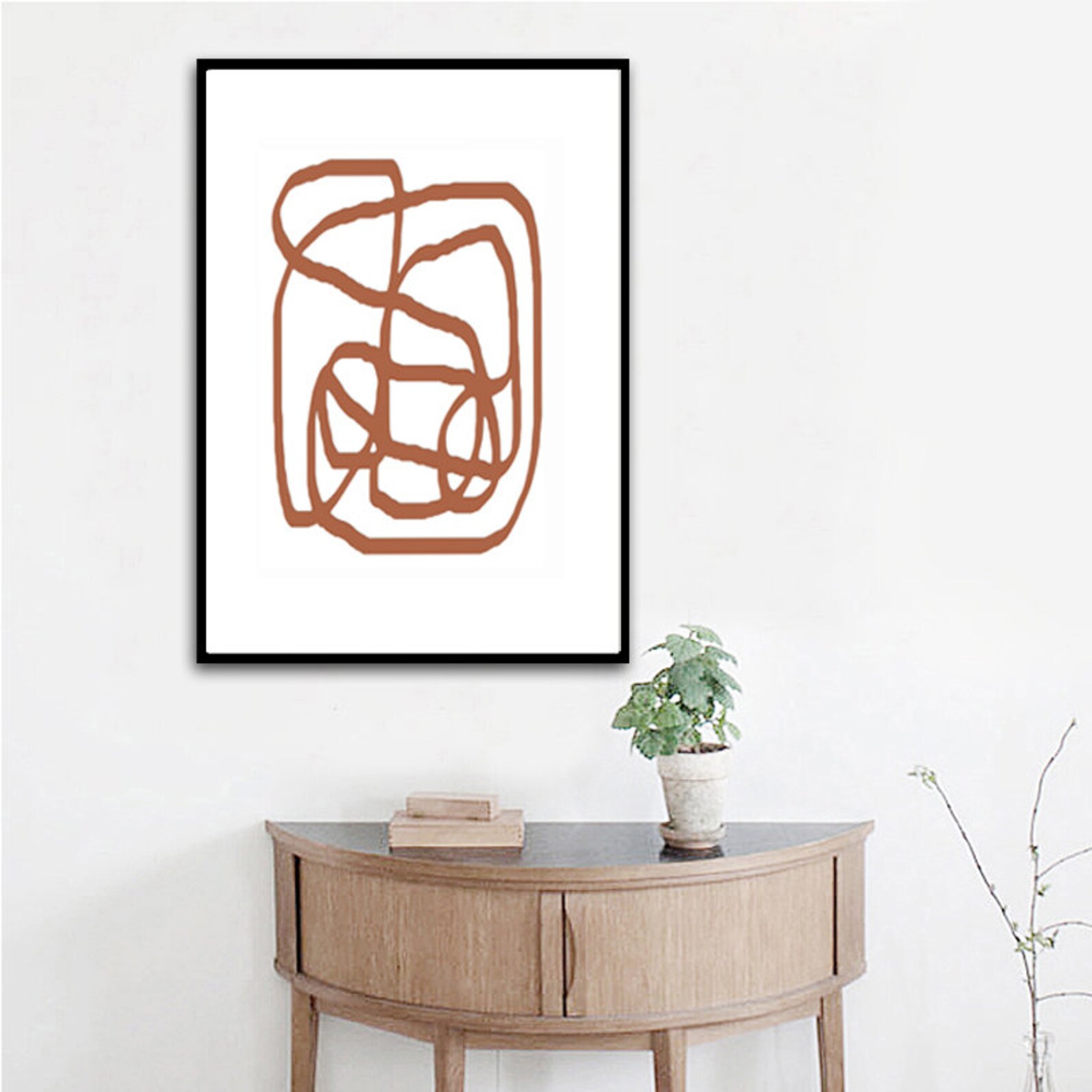 Geometrische Linie Kunst Abstrakt Druck 3er Set Drucke | Etsy