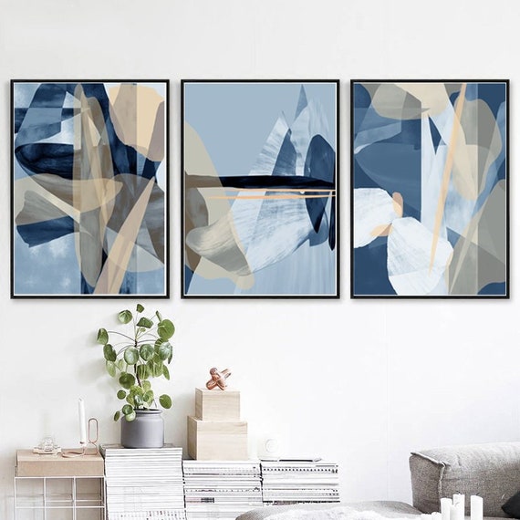 Modern Abstract Art Prints INSTANT DOWNLOAD Abstract Wall Art Trio Art