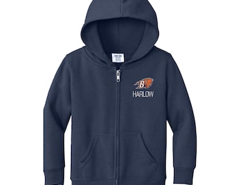 Personalized Bucknell University Toddler Sweatshirt | Official NCAA Kids Full Zip | Custom Embroidered Name | College Gift