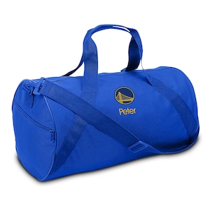 Personalized Youth Duffel Bag - Embroidered NBA Golden State Warriors Travel Bag with Name, Perfect for Any Outing