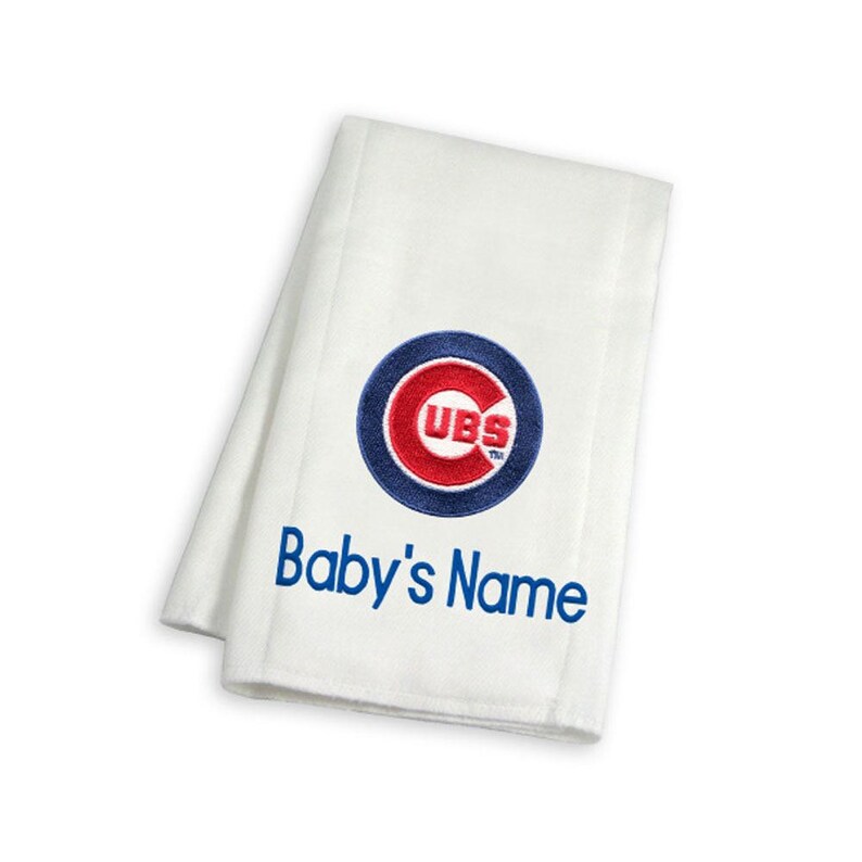 Personalized MLB Chicago Cubs Baby Gift Basket Bibs Burp Etsy