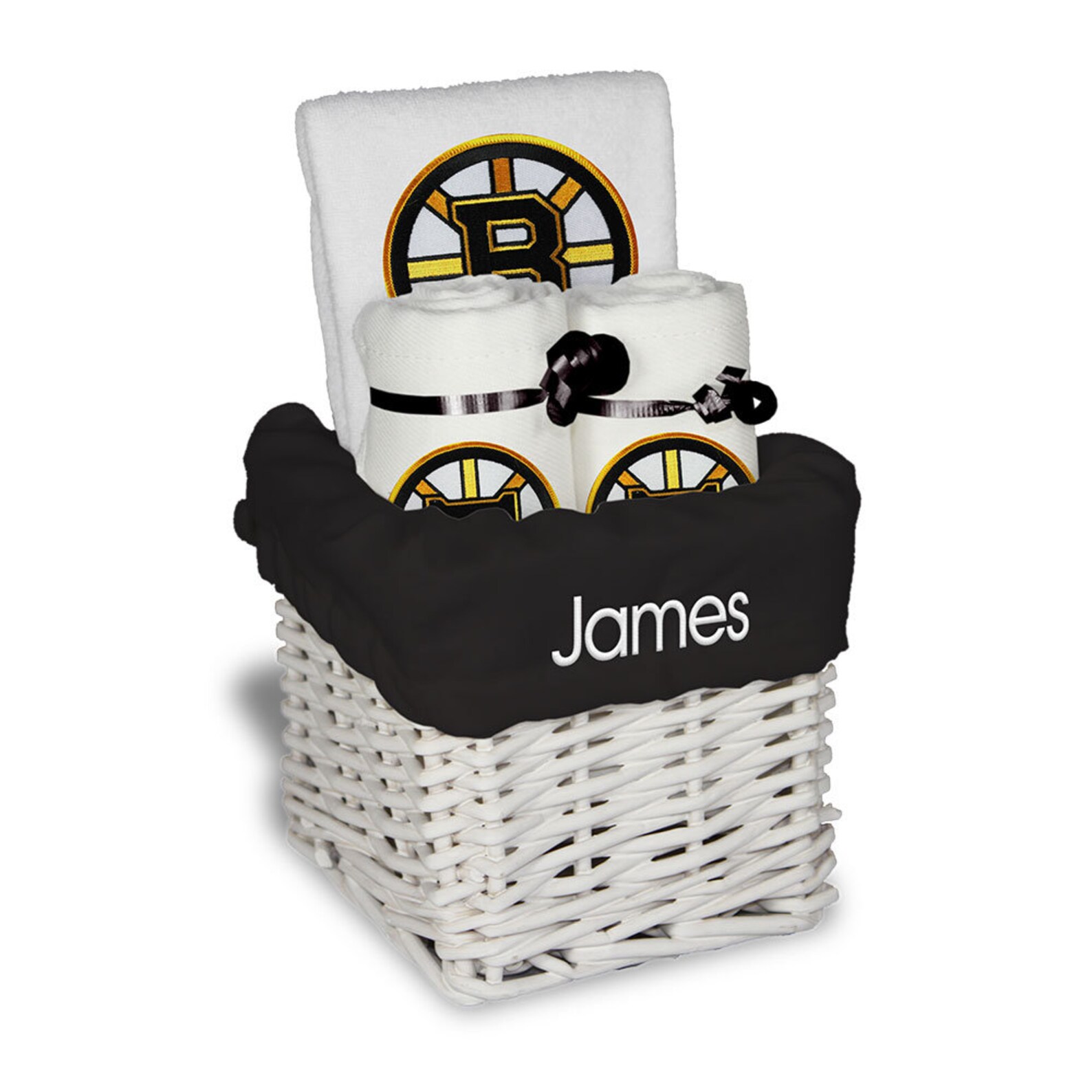 Personalized NHL Boston Bruins Baby Gift Basket Bibs Burp Etsy