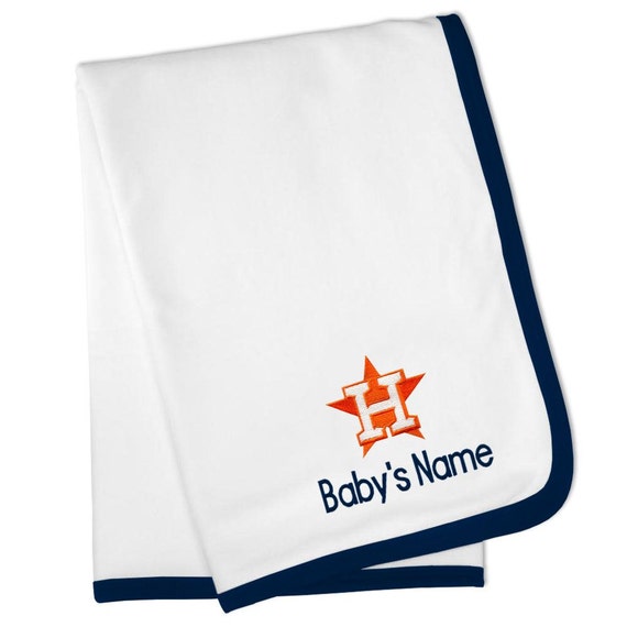 Houston Astros Baby Blanket MLB Astros Baseball Baby Gift Etsy