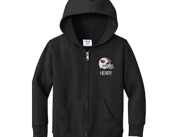 Personalized Oregon State "Helmet" Toddler Sweatshirt | Official NCAA Kids Full Zip | Custom Embroidered Name | College Gift