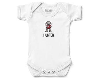 Personalized Alabama Crimson Tide "Big Al" Baby Bodysuit - Custom Bama Red Infant Apparel Gift
