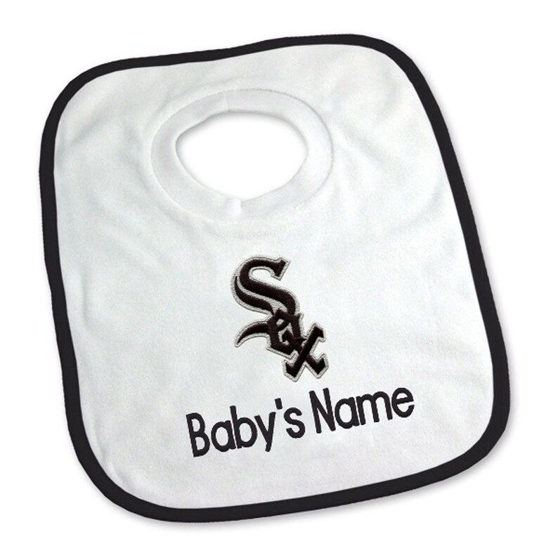 Personalized MLB Chicago White Sox Baby Gift Basket Bibs Etsy