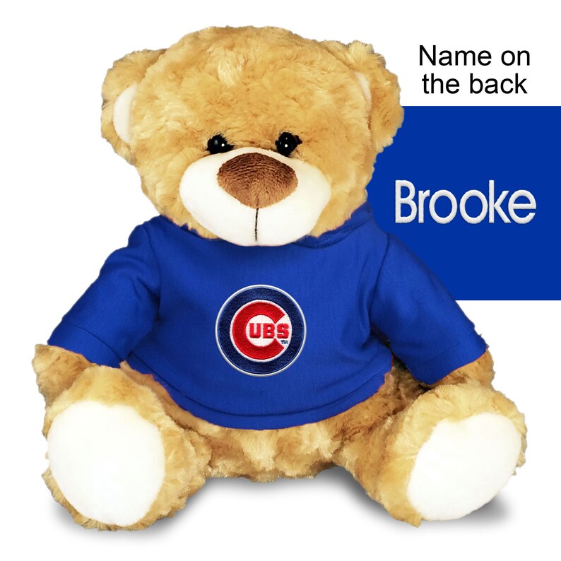 Personalized MLB Chicago Cubs 10 Plush Bear Royal Blue Etsy