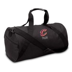 Personalized Youth Duffel Bag - Embroidered NBA Cleveland Cavaliers Travel Bag with Name, Perfect for Any Outing