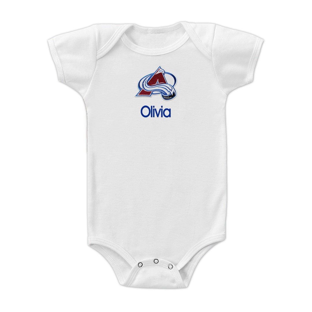 Personalized NHL Colorado Avalanche Baby Bodysuit Etsy