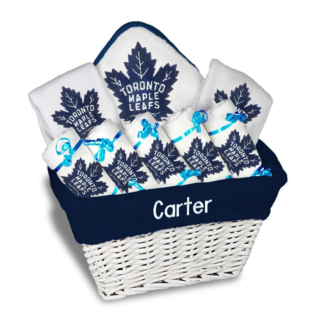 Personalized NHL Toronto Maple Leafs Baby Gift Basket Bibs Etsy
