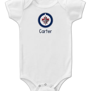Personalized NHL Winnipeg Jets Baby Bodysuit