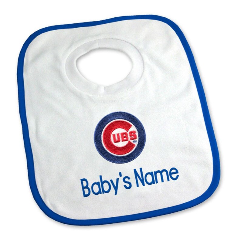 Personalized MLB Chicago Cubs Baby Gift Basket Bibs Burp Etsy