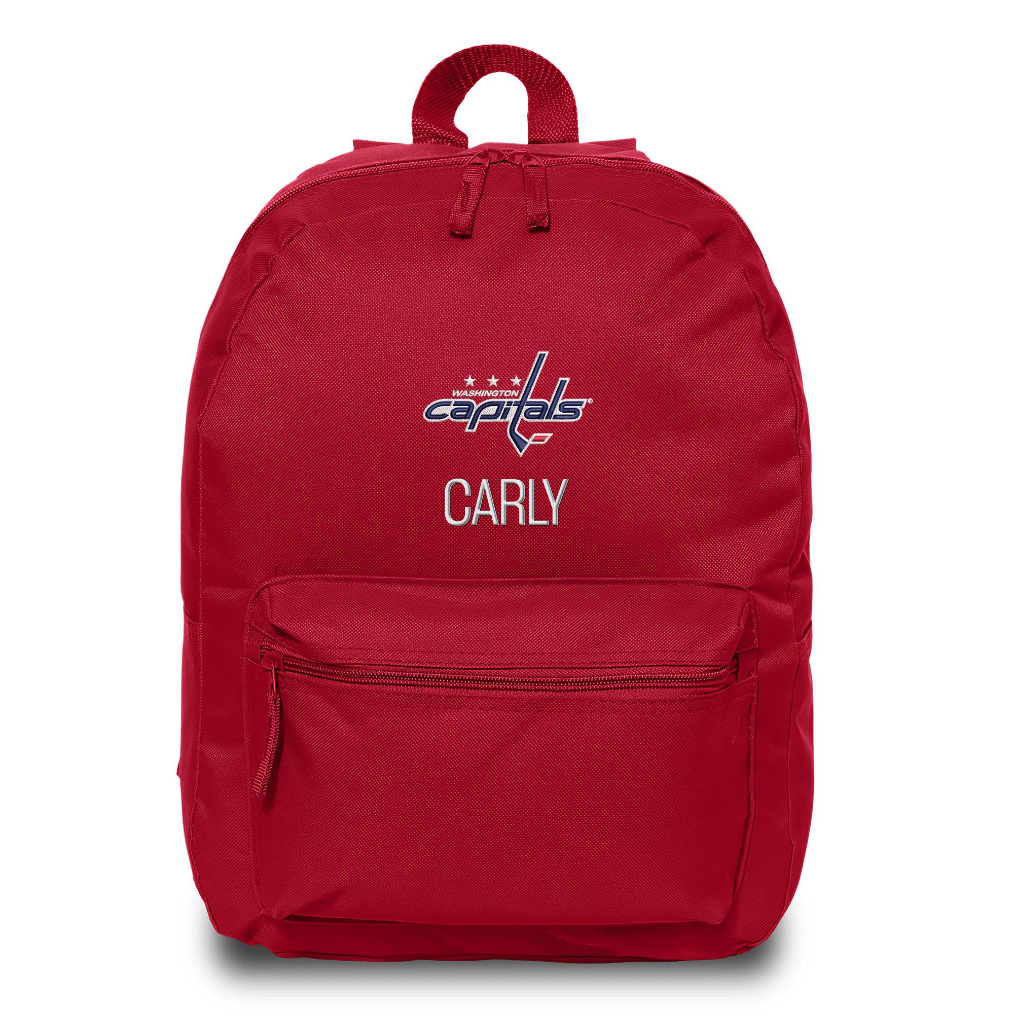 Personalized Washington Capitals Backpack | Official NHL Kids School ...
