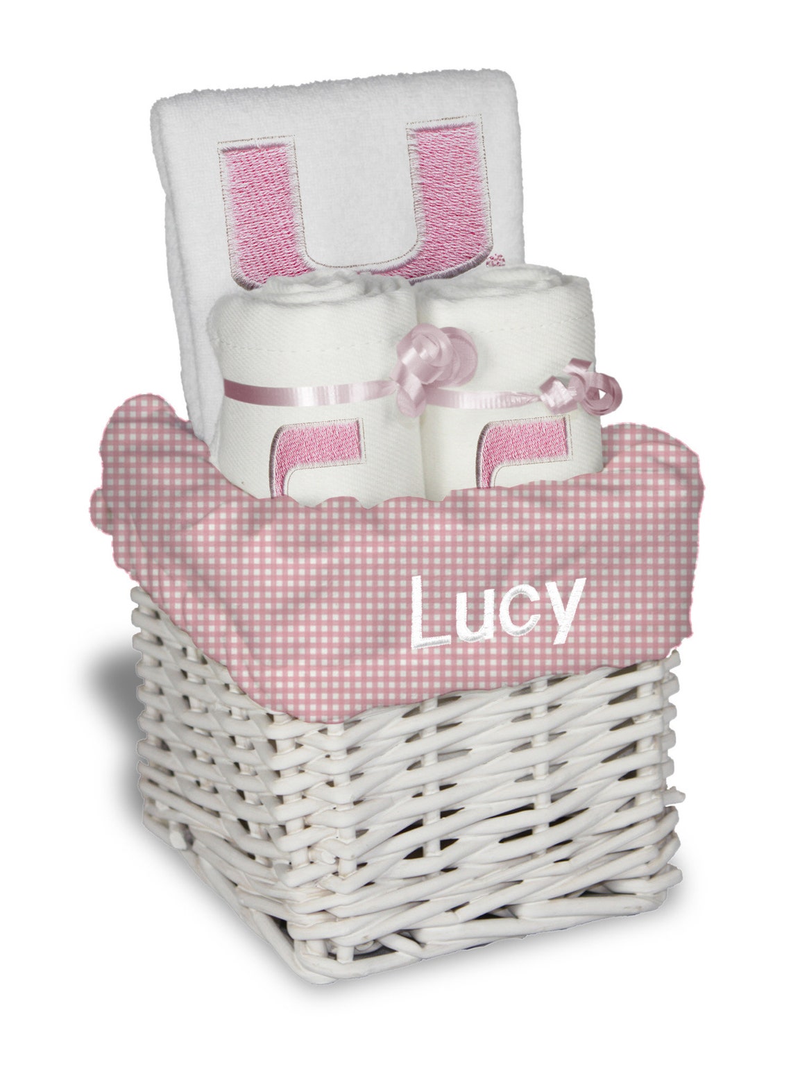 Personalized NCAA Miami Hurricanes Baby Girl Gift Basket