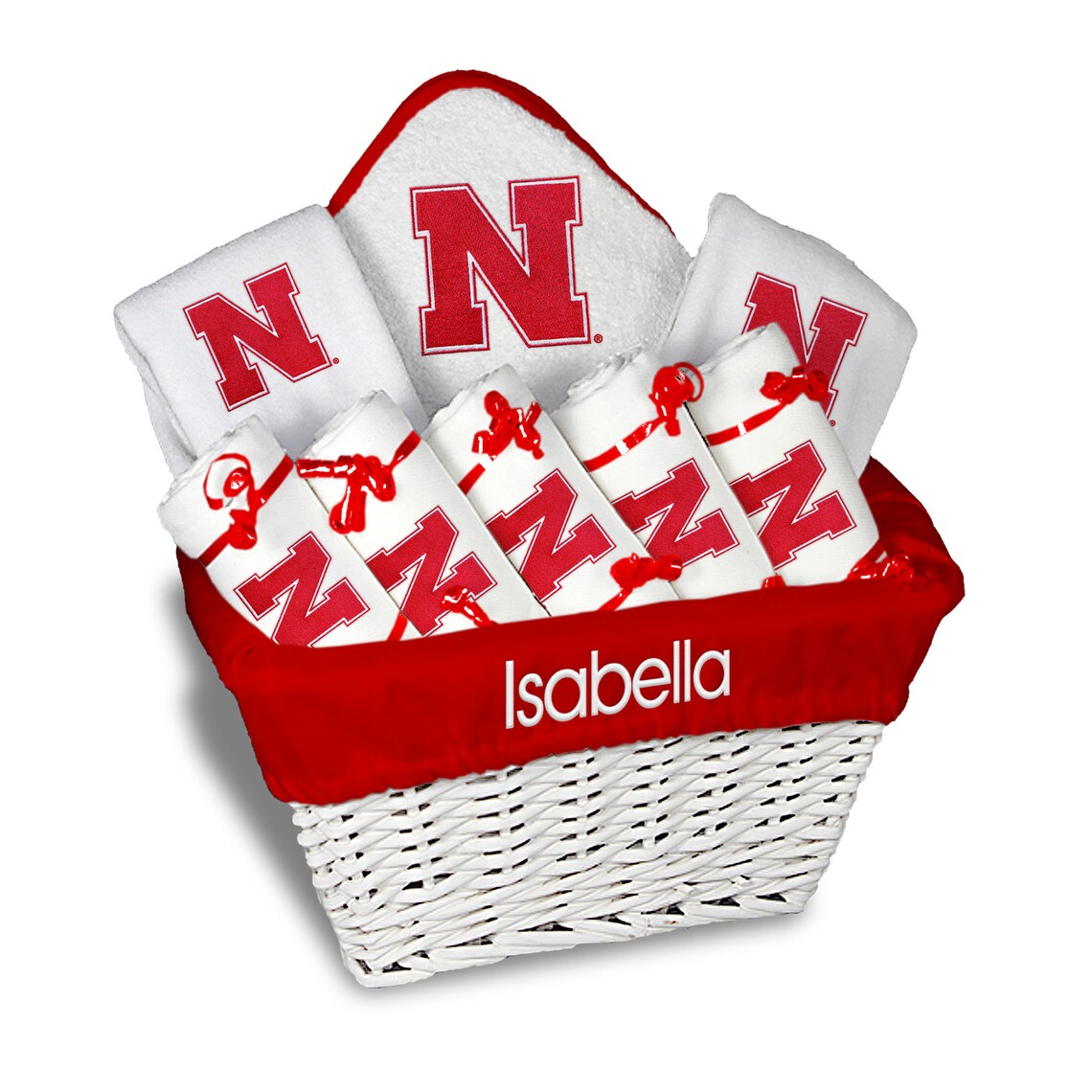 Personalized NCAA Nebraska Cornhuskers Baby Gift Baskets Etsy