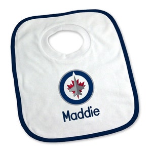 Personalized NHL Winnipeg Jets Baby Bib